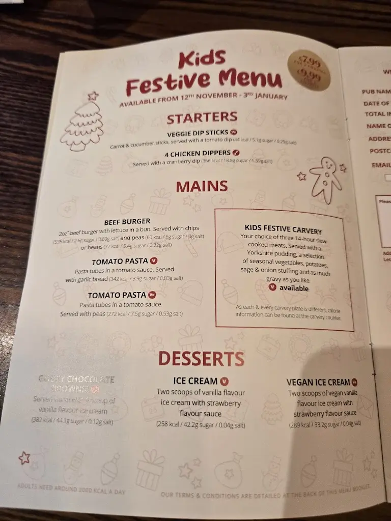 Menu_Old Engine House_Cockington_image_2