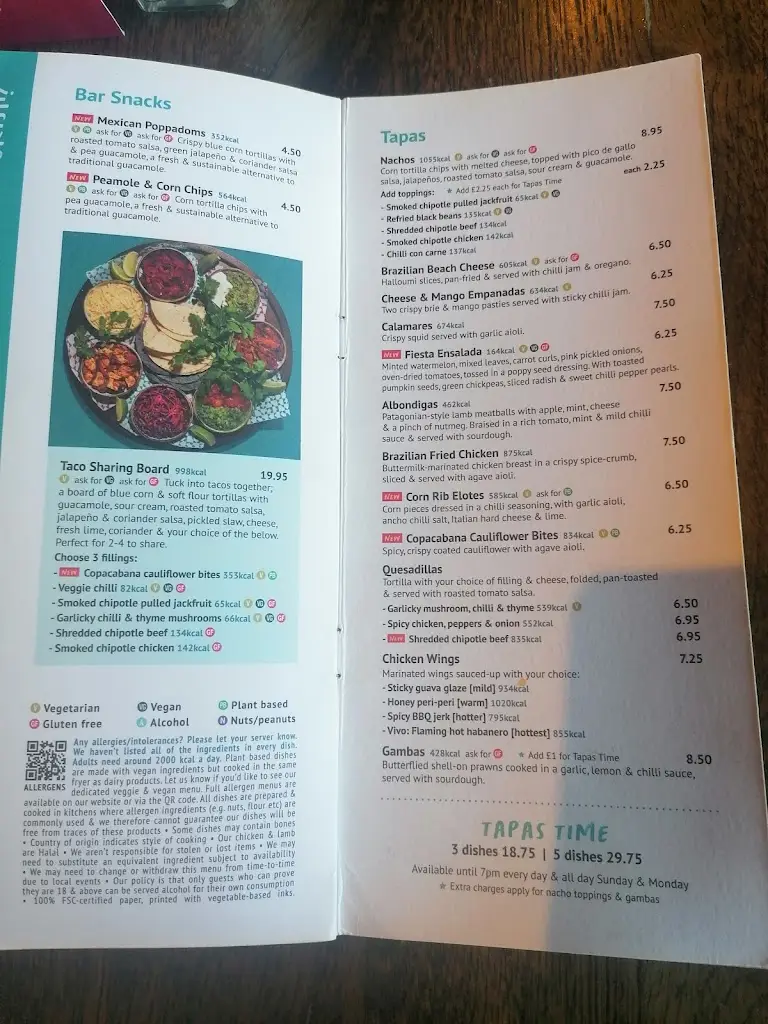 Menu_Las Iguanas - Torquay_Cockington_image_4