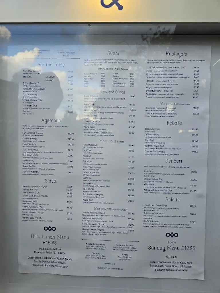 Menu_Kinjo - Japanese Restaurant, Bar & Grill_Cobham_image_4