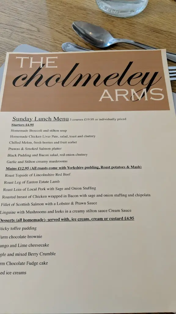 Menu_The Cholmeley Arms_Colsterworth_image_4