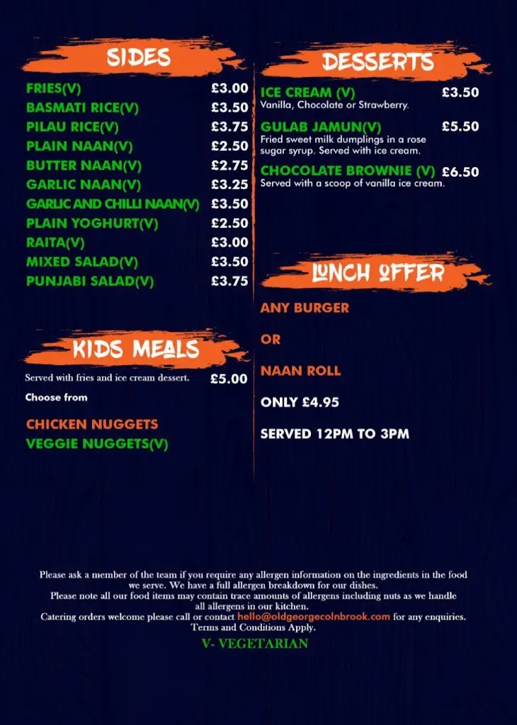 Menu_Old George_Colnbrook_image_1