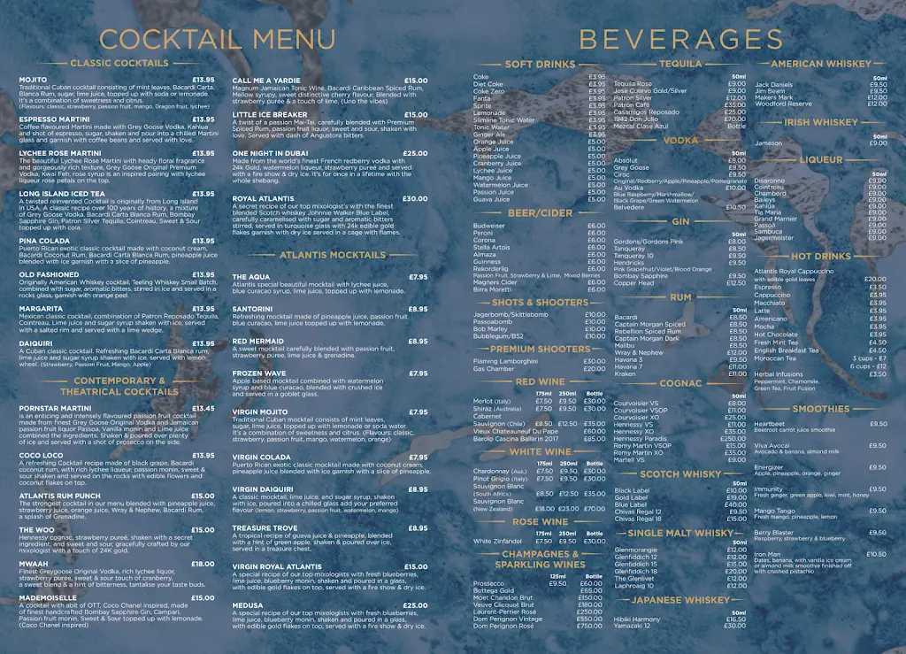 Menu_Atlantis Lounge and Restaurant_Colnbrook_image_1