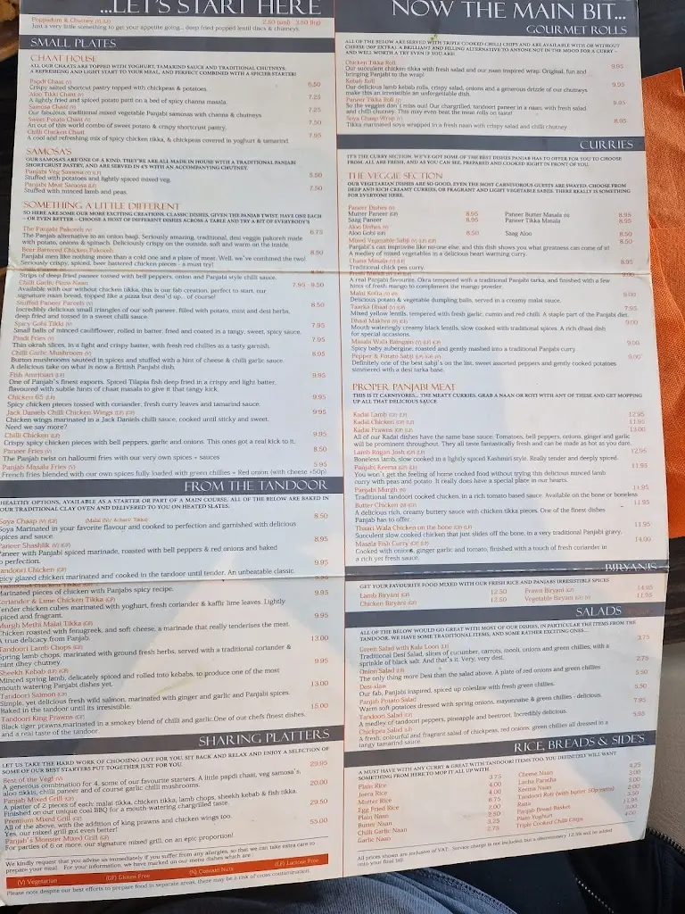 Menu_Panjab Restaurant Ltd_Colnbrook_image_2