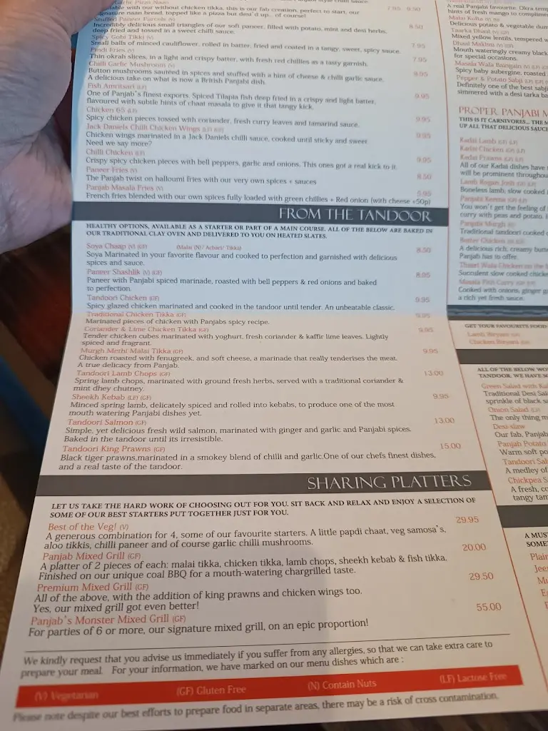 Menu_Panjab Restaurant Ltd_Colnbrook_image_4