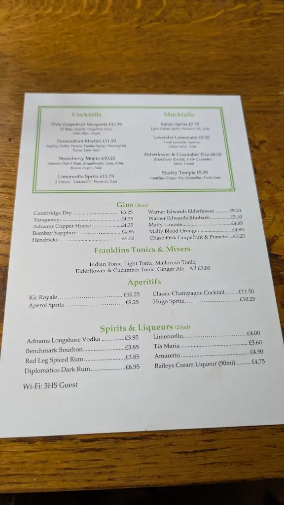 Menu_The Three Horseshoes_Comberton_image_3