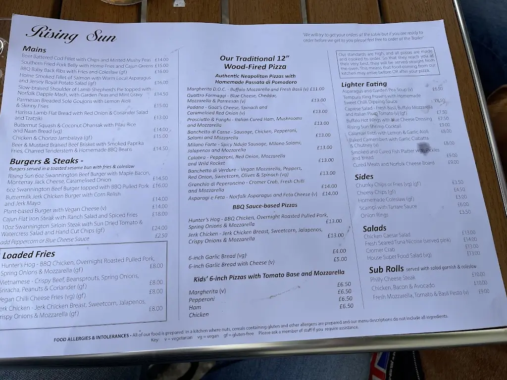 Menu_Rising Sun Coltishall_Coltishall_image_4