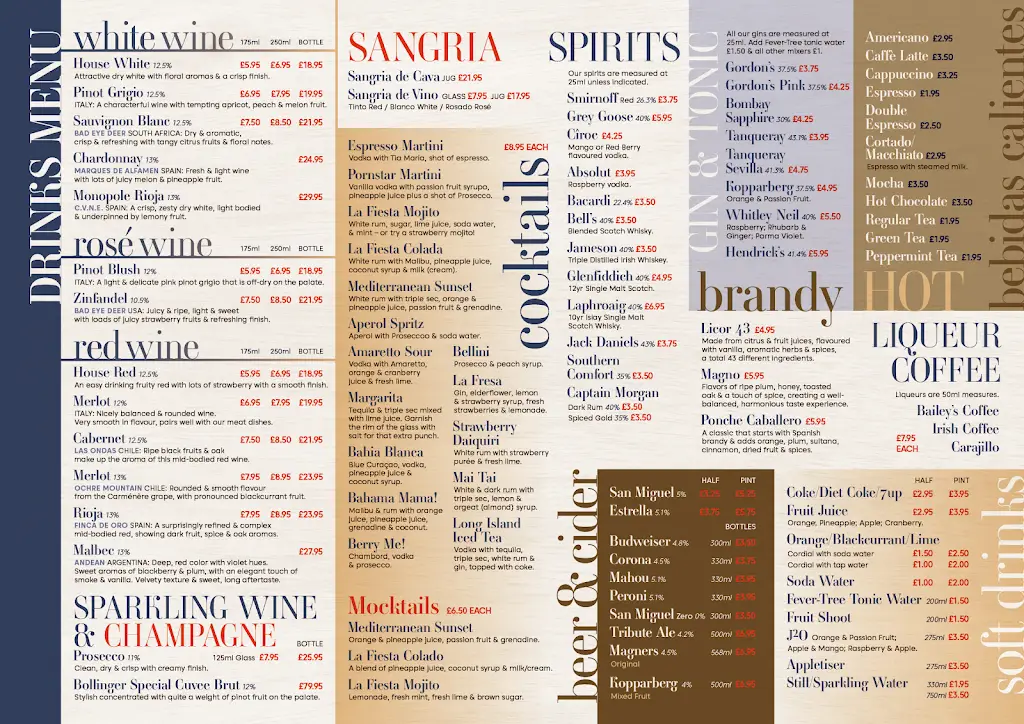 Menu_La Fiesta_Armthorpe_image_2