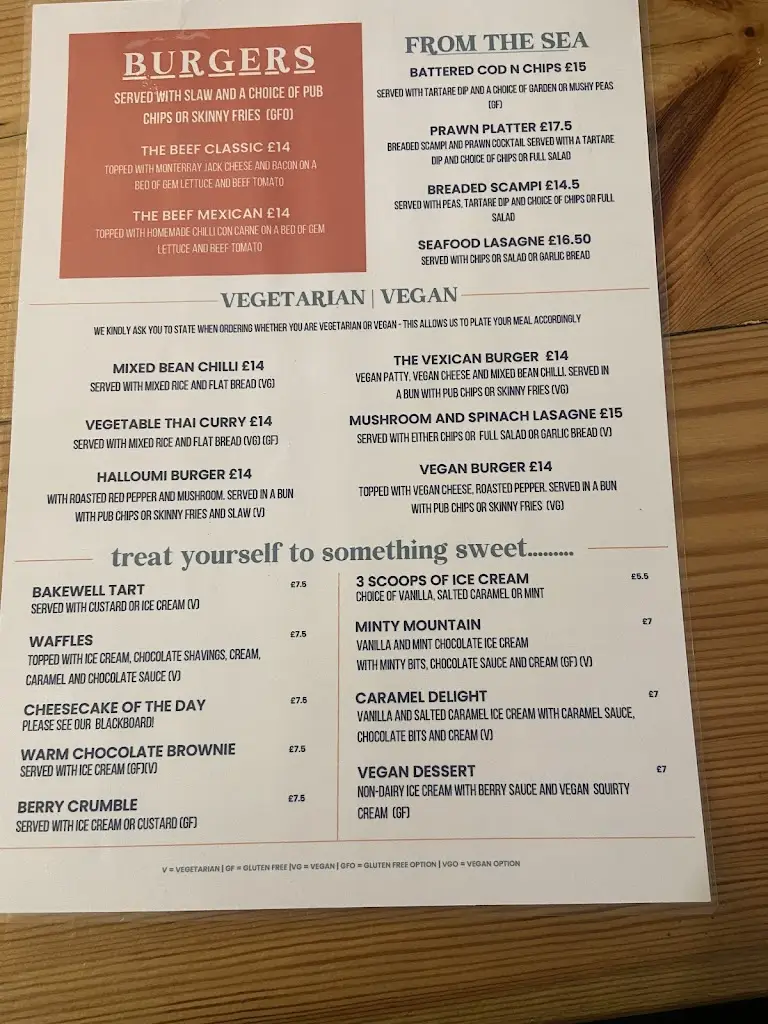 Menu_The White Horse Crostwick_Coltishall_image_2