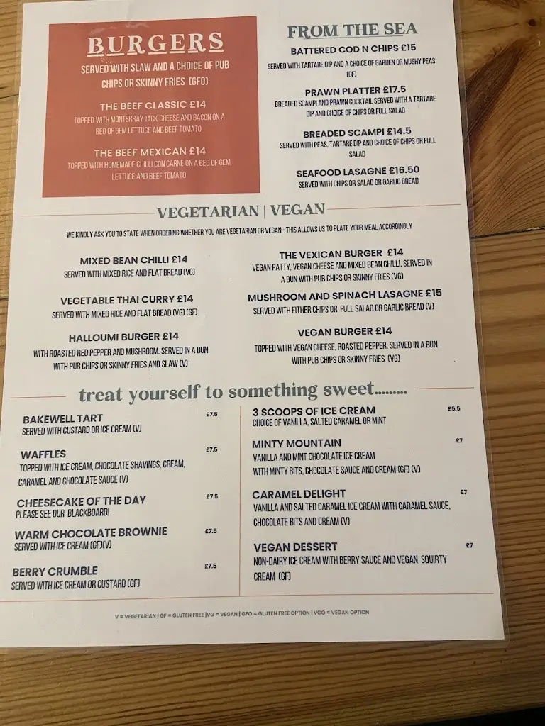 Menu_The White Horse Crostwick_Coltishall_image_4