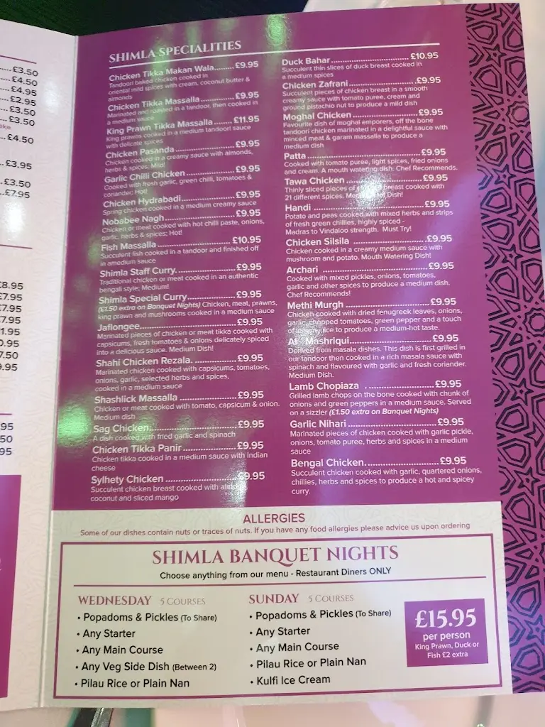 Menu_Shimla Restaurant_Armthorpe_image_1