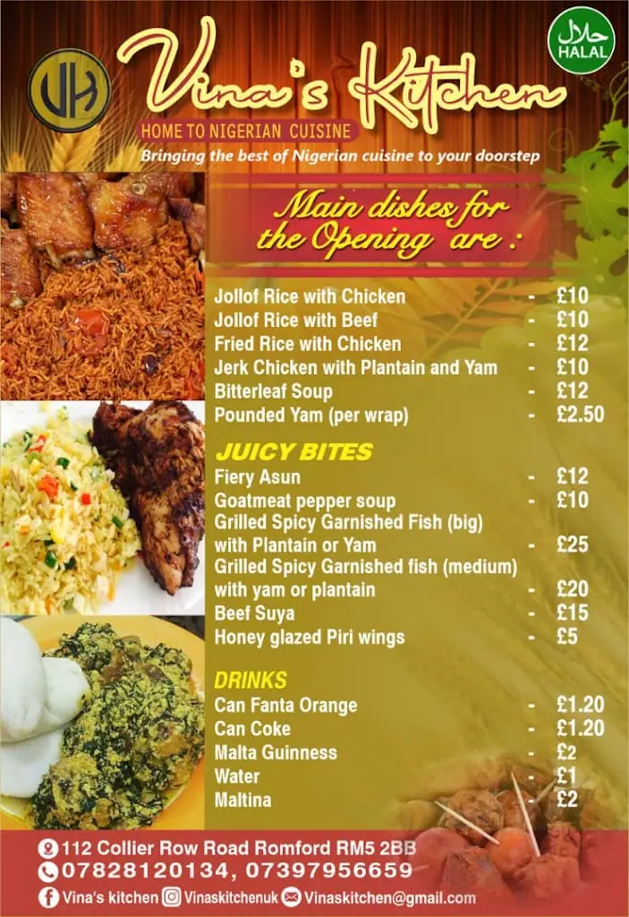 Menu_Vina's Kitchen_Collier Row_image_1