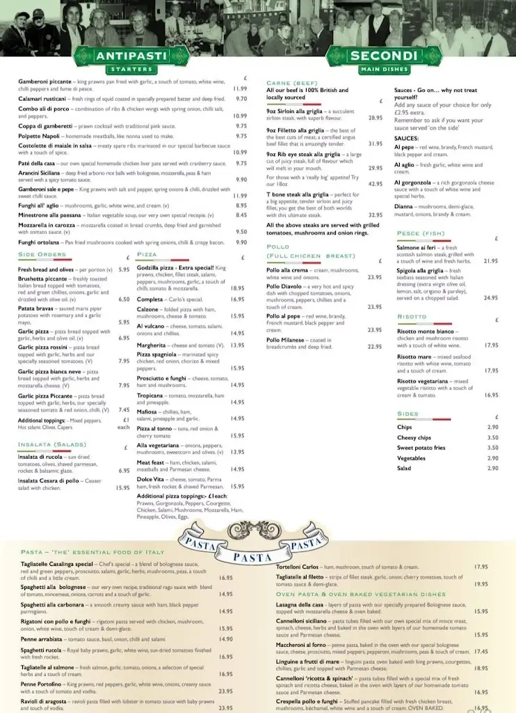 Menu_Carlo's Restaurant_Colne_immagine_2