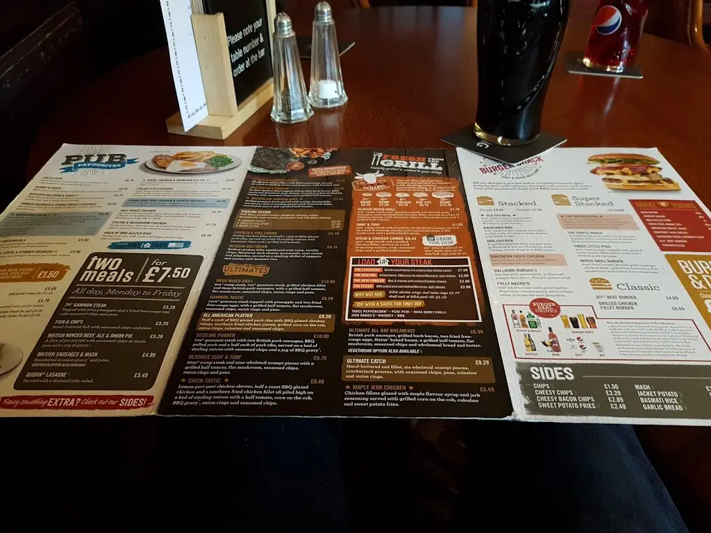 Menu_The Morris Dancers_Colne_image_4