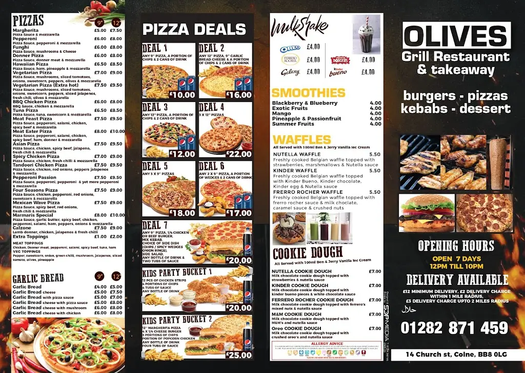 Menu_Olives Bistro & Mediterrannean_Colne_image_1