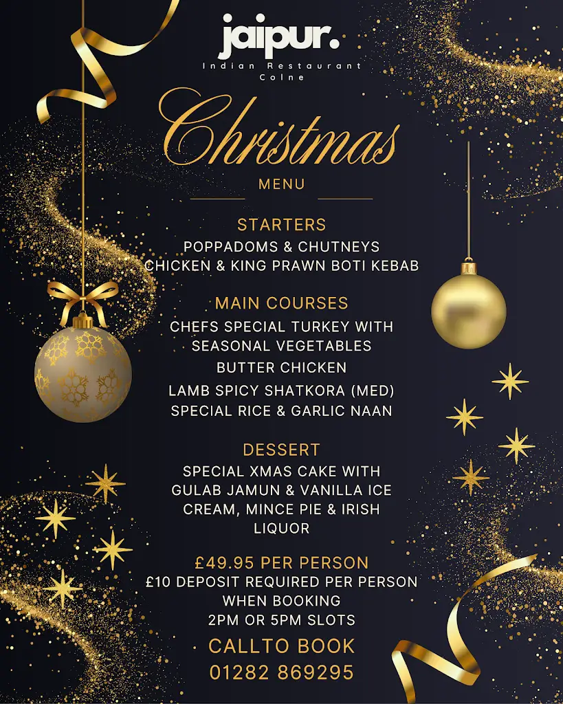 Menu_Jaipur Indian Restaurant & Takeaway Colne_Colne_image_1