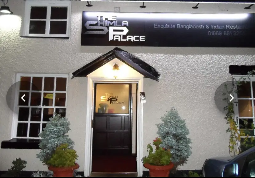 The Shimla Palace restaurant in Colwich