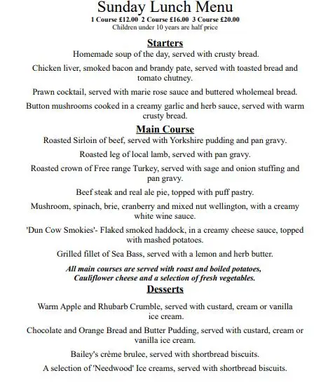 Menu_Ye Olde Dun Cow_Colwich_image_3