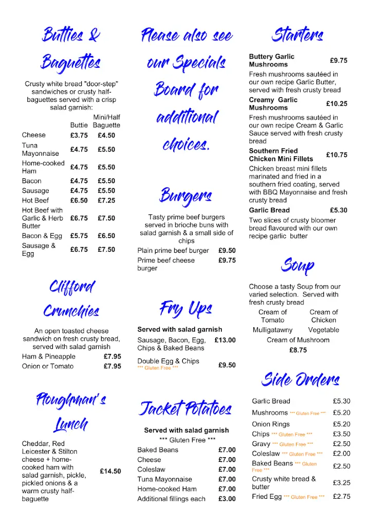 Menu_Clifford Arms_Colwich_image_2