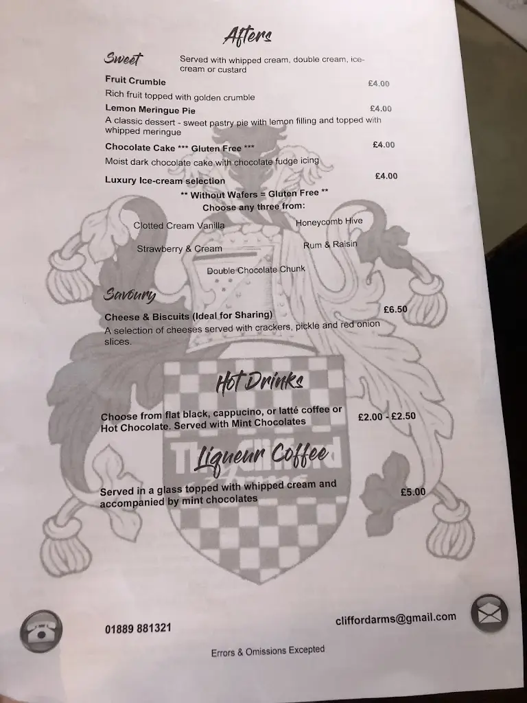 Menu_Clifford Arms_Colwich_image_3
