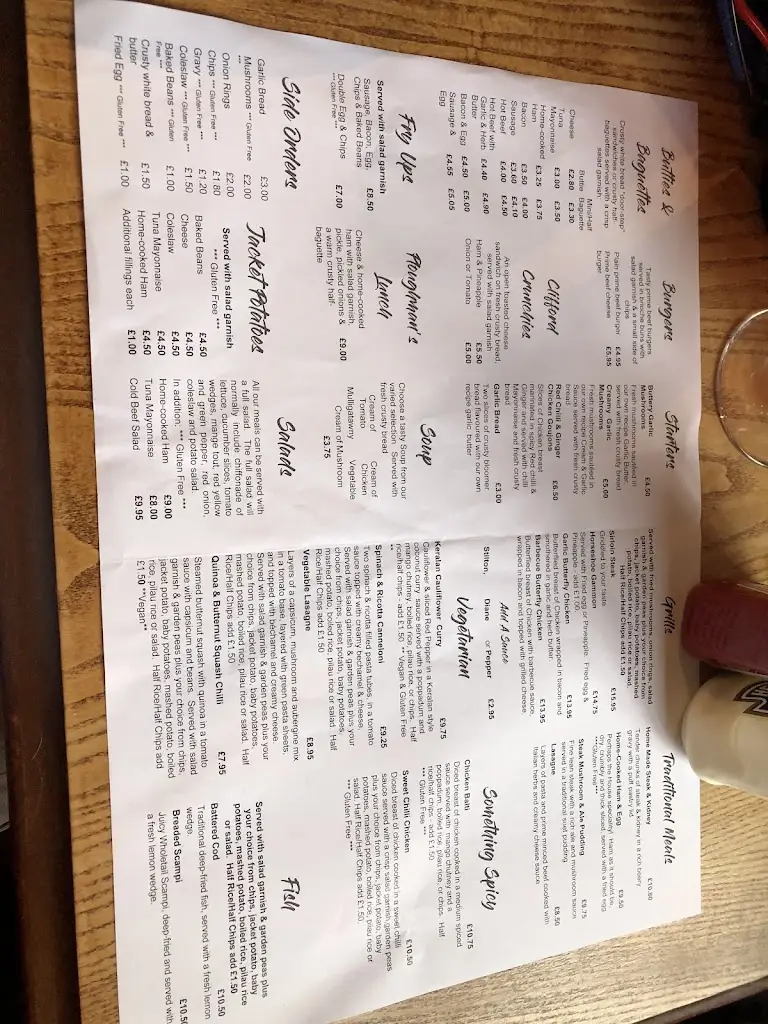 Menu_Clifford Arms_Colwich_image_4