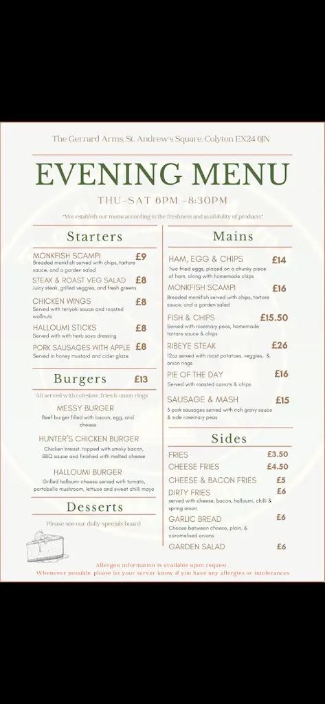Menu_The Gerrard Arms_Colyton_image_4