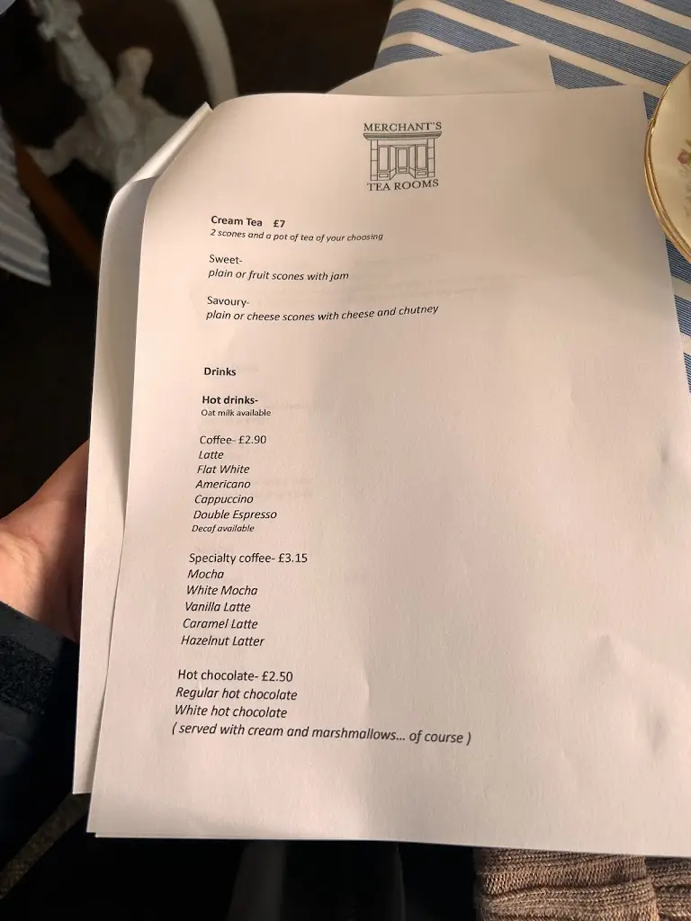 Menu_Merchant's Tea Rooms_Colyton_immagine_4
