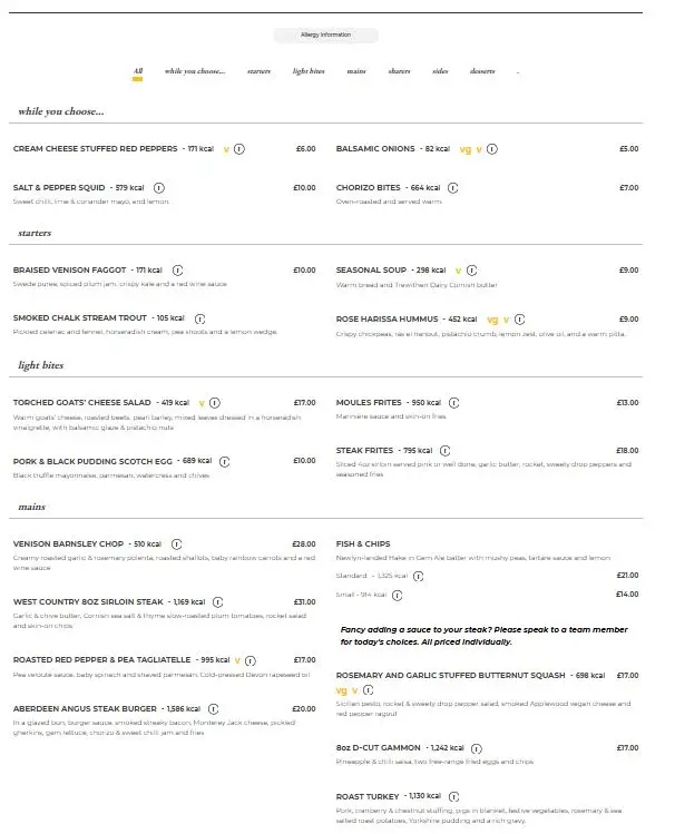 Menu_Masons Arms, Branscombe_Colyton_image_1