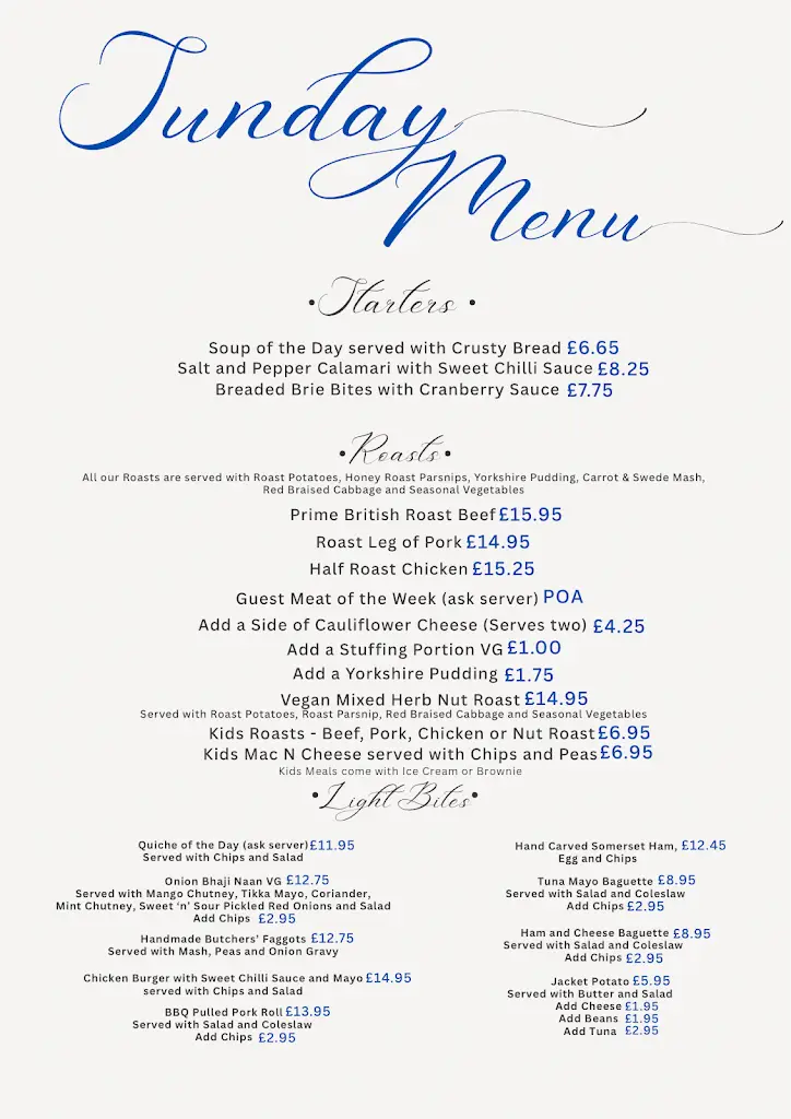 Menu_The Salthouse Bar and Restaurant, Clevedon_Clevedon_image_2