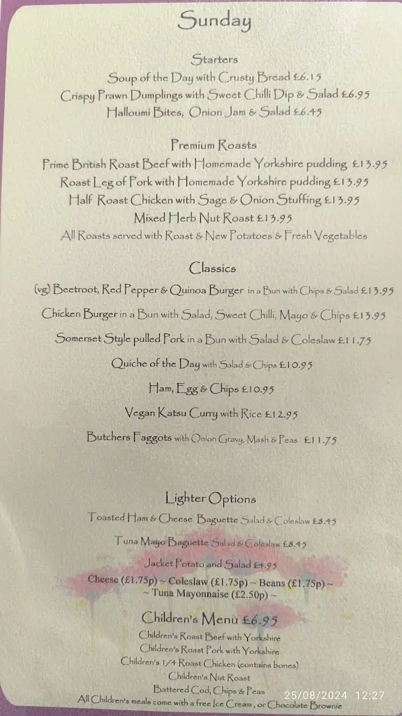 Menu_The Salthouse Bar and Restaurant, Clevedon_Clevedon_image_3