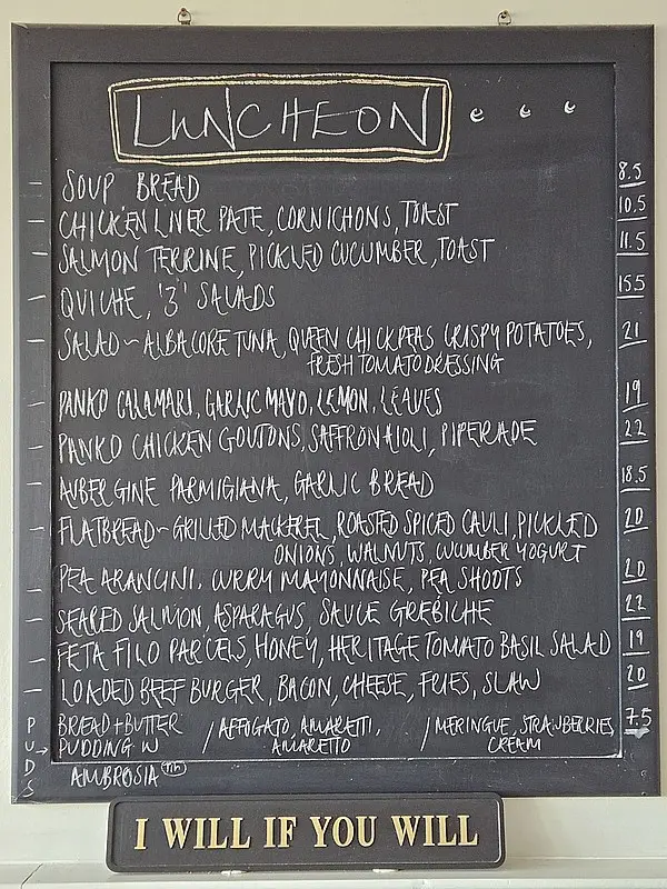 Menü_Five The Beach_Clevedon_Bild_1