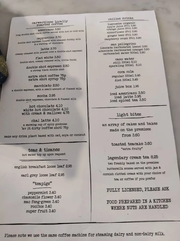 Menü_Five The Beach_Clevedon_Bild_4