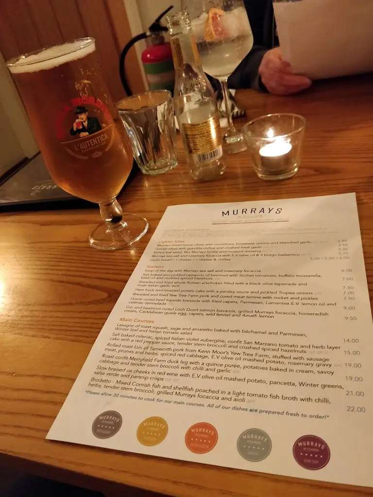 Menu_Murrays of Clevedon_Clevedon_immagine_3