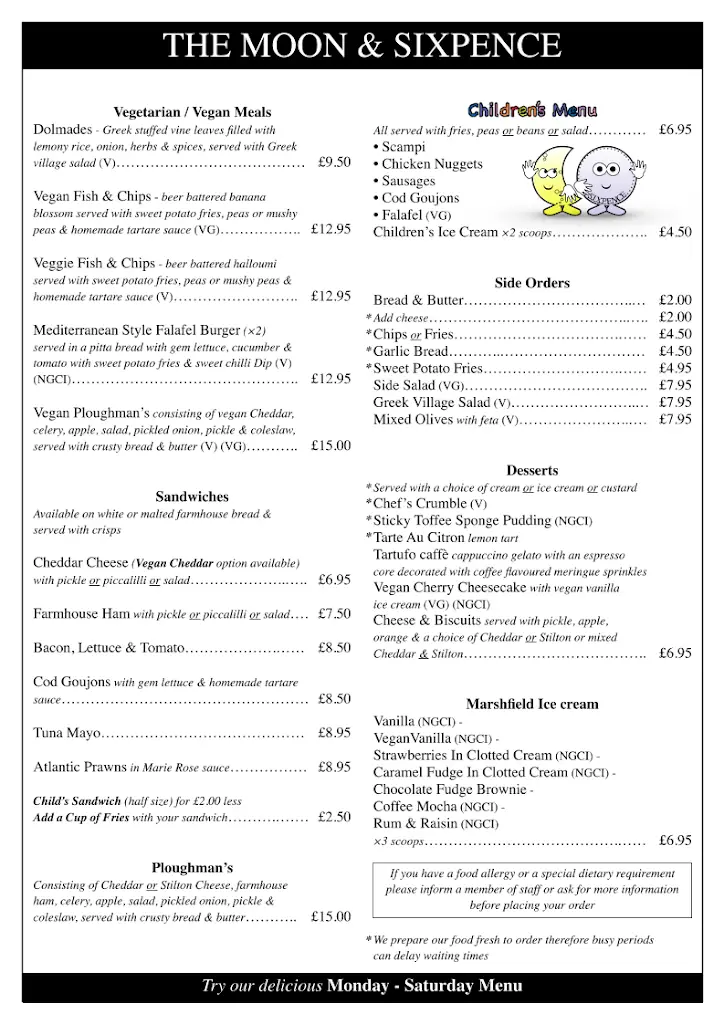 Menu_The Moon & Sixpence_Clevedon_image_4