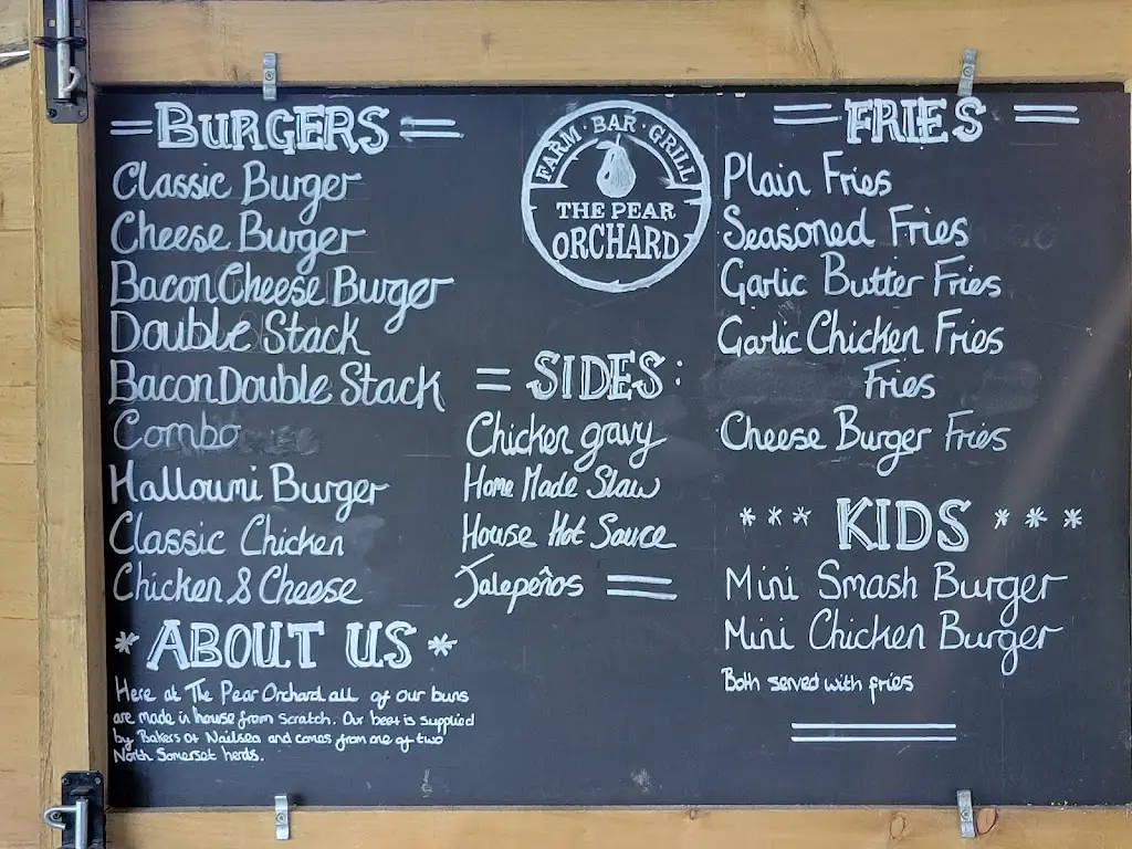 Menü_The Pear Orchard_Clevedon_Bild_1