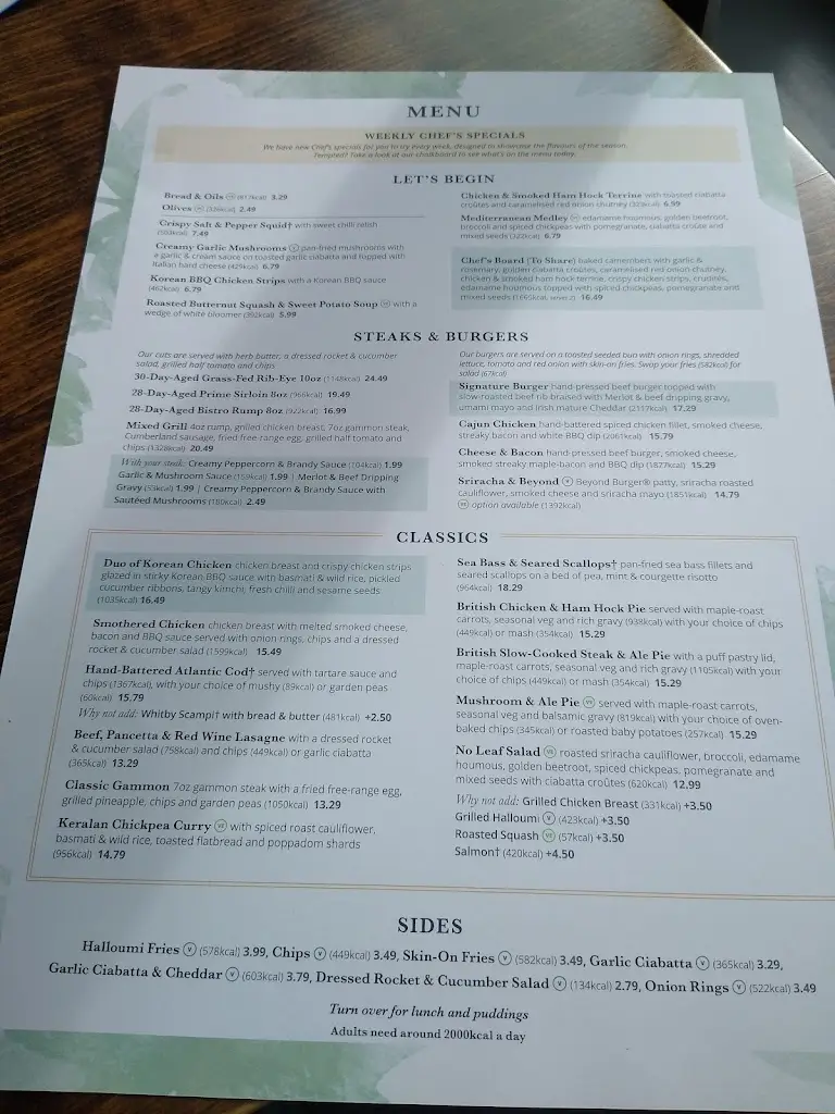 Menu_Little Harp Inn_Clevedon_image_3