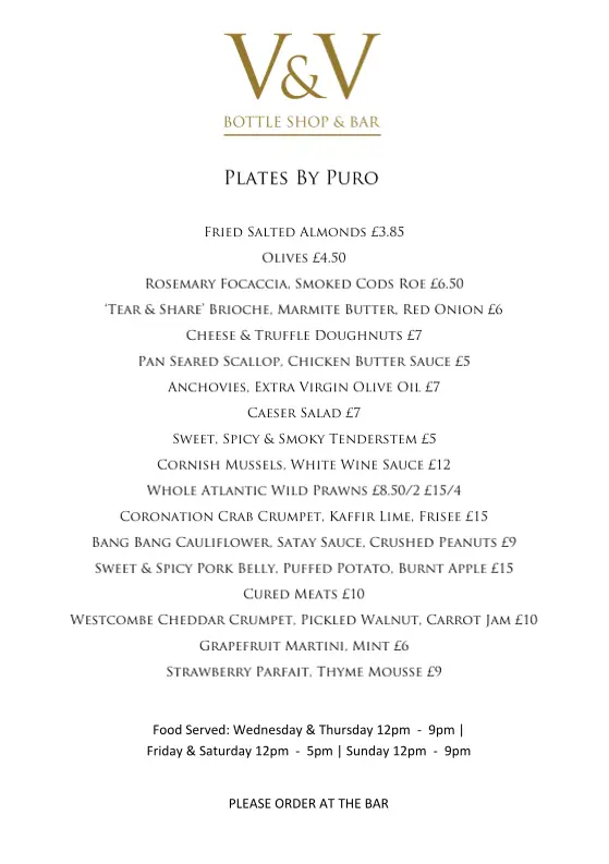 Menu_Vintage & Vine_Clevedon_image_1
