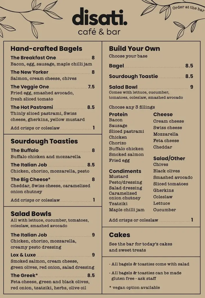 Menu_Disati Café and Bar_Clevedon_image_1