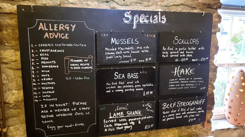 Menu_The Castle Inn_Corfe Castle_immagine_1