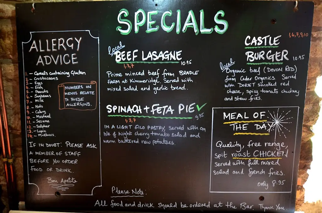 Menu_The Castle Inn_Corfe Castle_immagine_4