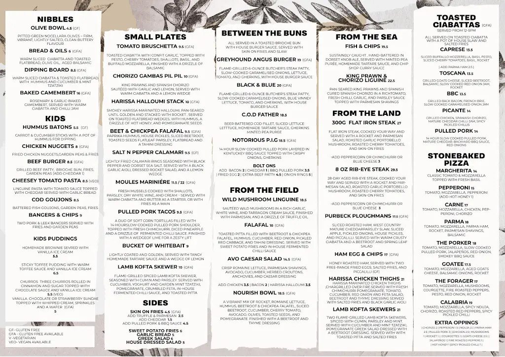 Menu_The Greyhound Inn_Corfe Castle_image_2