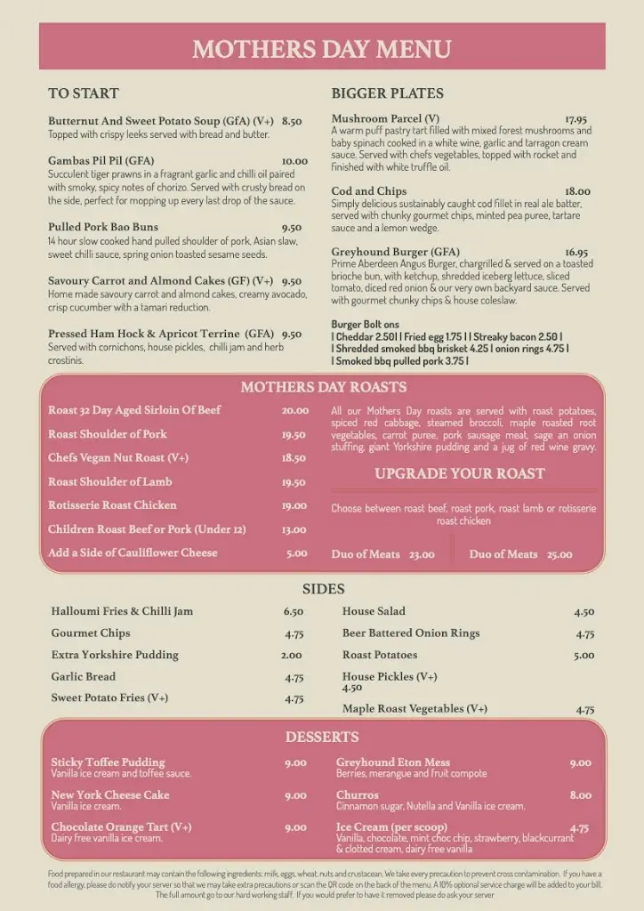 Menu_The Greyhound Inn_Corfe Castle_image_3