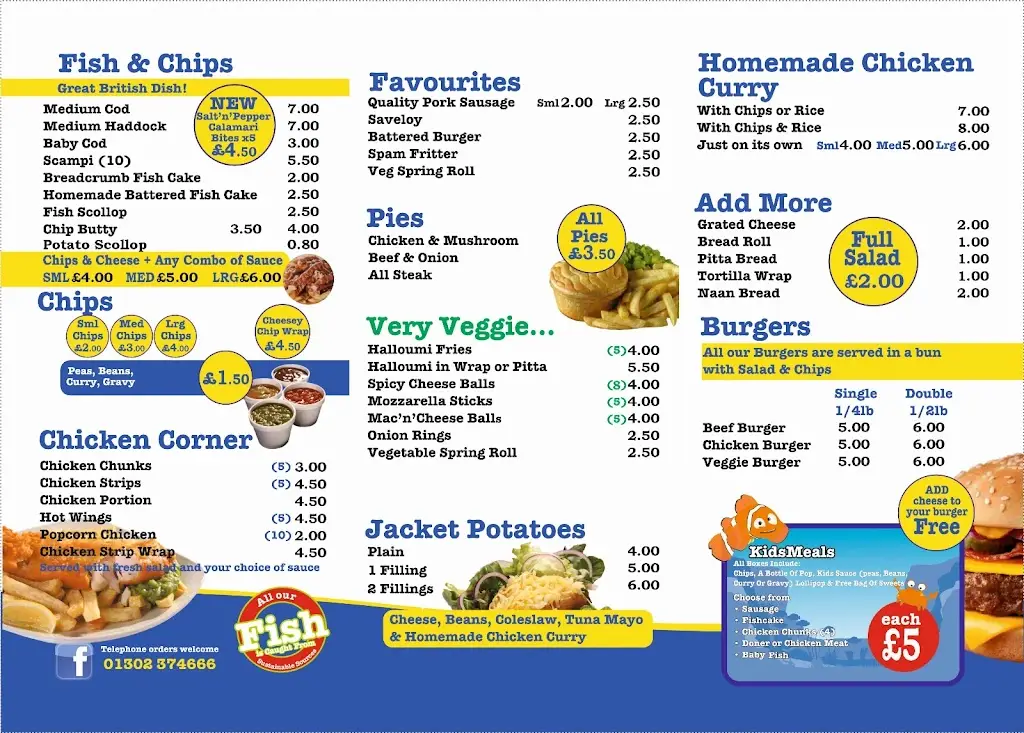 Menu_Queens Fish Bar_Armthorpe_image_1