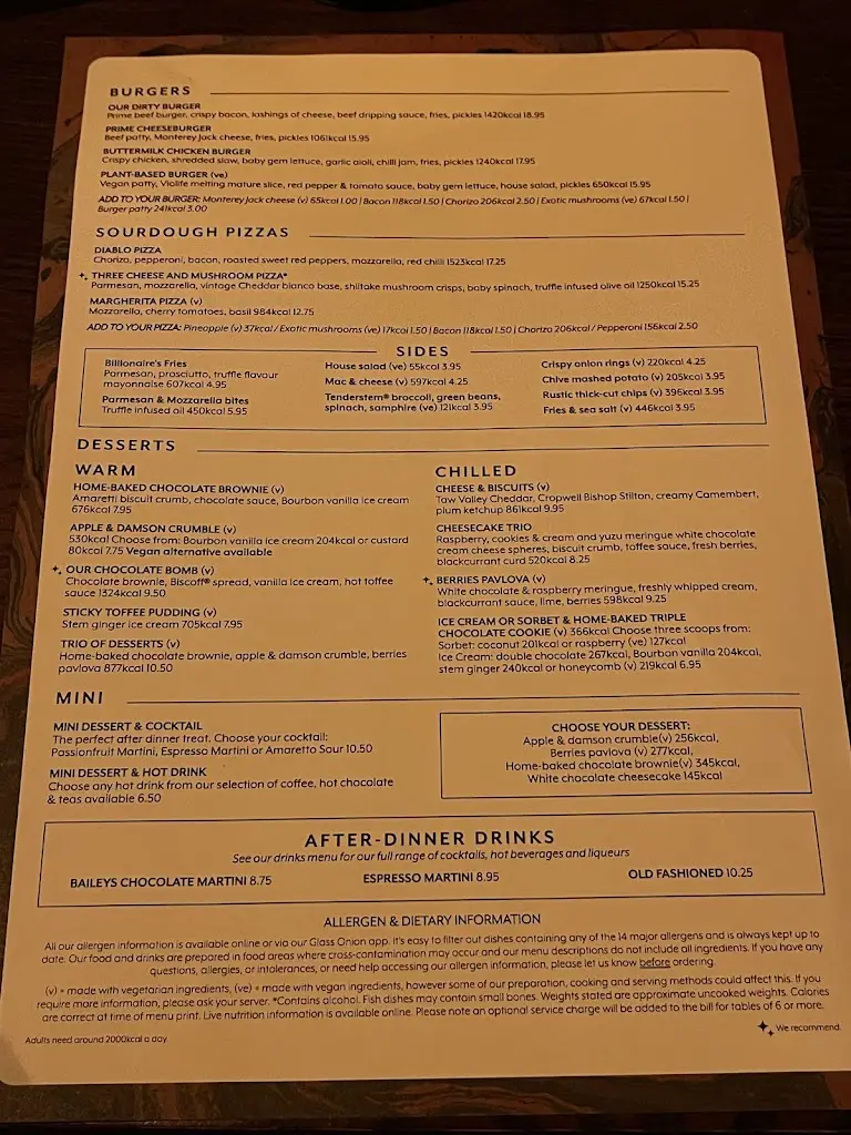 Menu_Kings Arms Cookham_Cookham_immagine_1