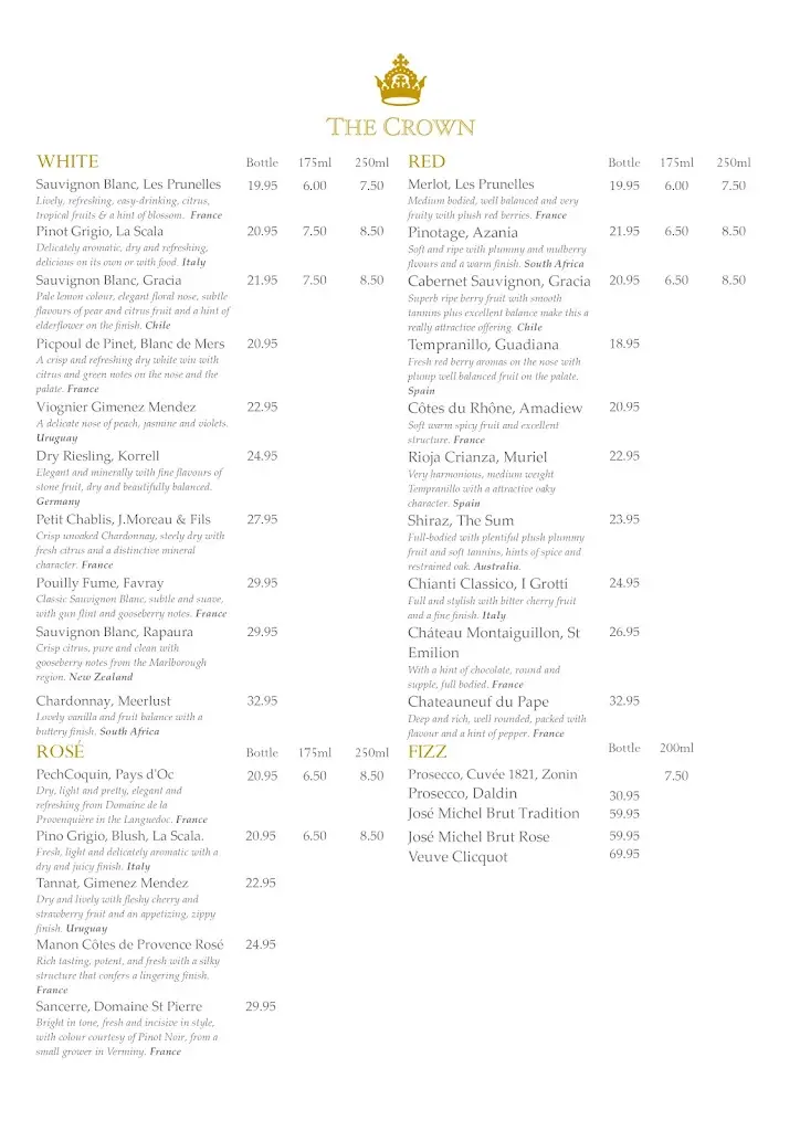 Menu_The Crown of Cookham_Cookham_image_2