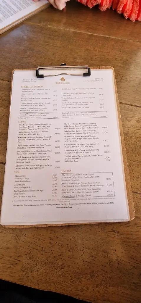 Menu_The Crown of Cookham_Cookham_image_3
