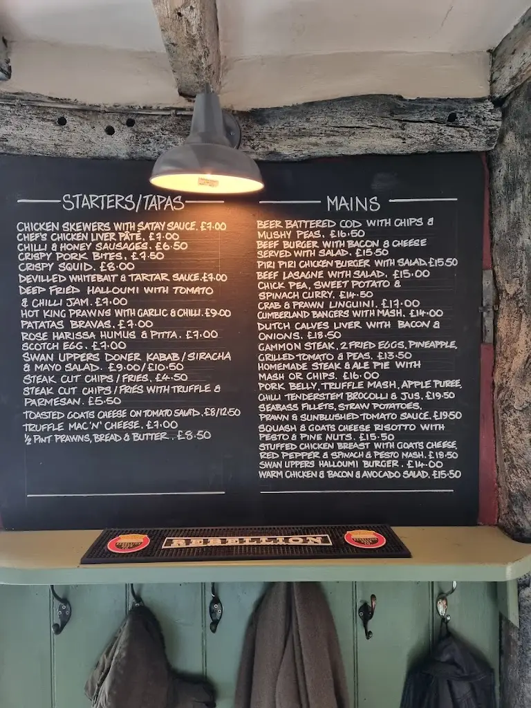 Menu_The Old Swan Uppers_Cookham_image_1