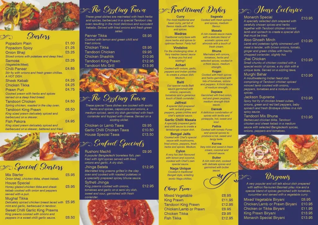 Menu_The Monarch Spice _Cookley_image_1