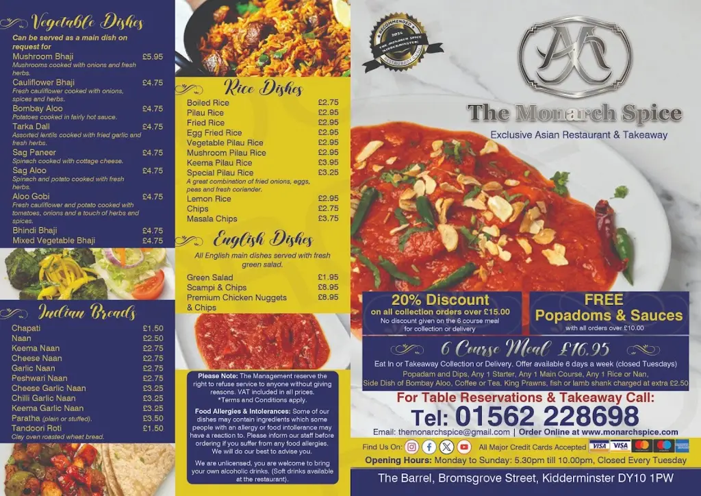 Menu_The Monarch Spice _Cookley_image_2