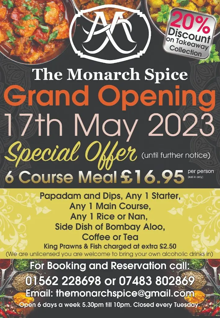 Menu_The Monarch Spice _Cookley_image_4