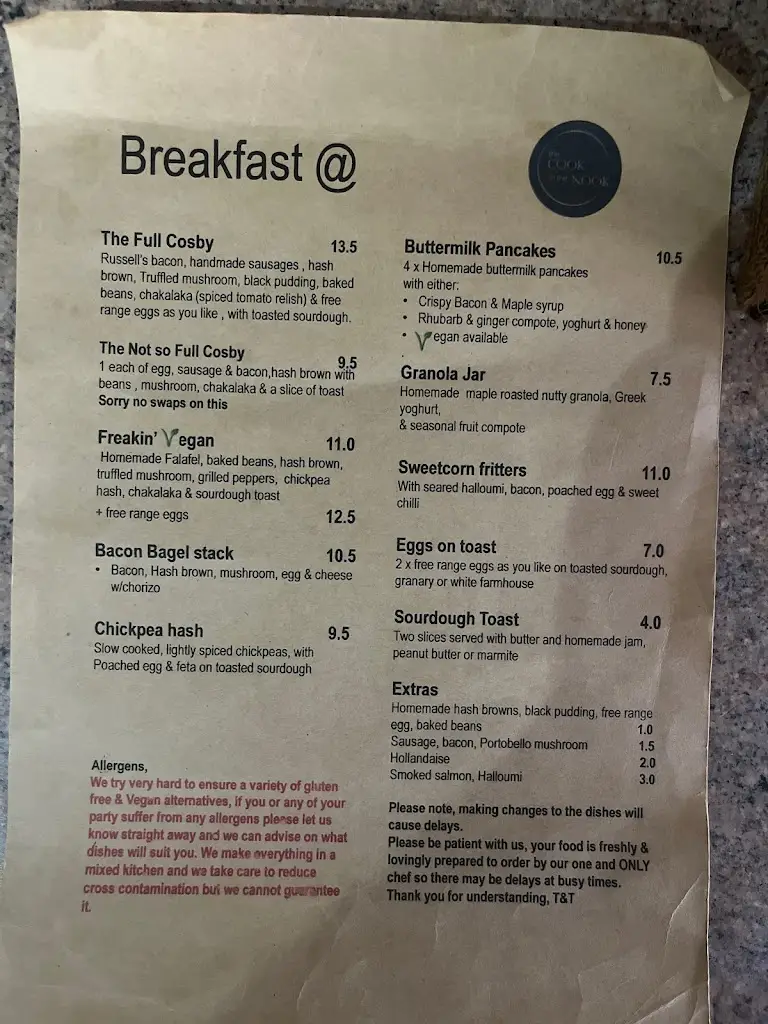 Menu_The Cook in The Nook_Cosby_immagine_1